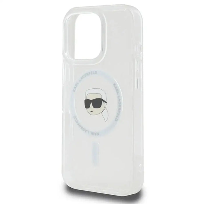 Калъф Karl Lagerfeld IML Metal Karl Head MagSafe за iPhone