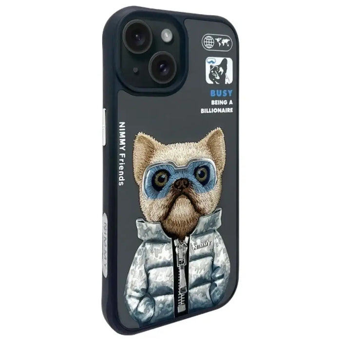 Калъф Nimmy Cool&Cute 2.0 за iPhone 15 - черен