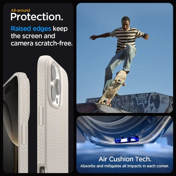 Калъф Spigen Liquid Air за iPhone 16 Pro Max - титан