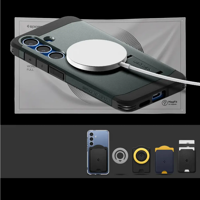 Калъф Spigen Tough Armor MagSafe за Samsung Galaxy S25