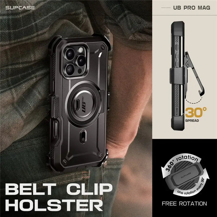 Калъф Supcase UB Pro Mag MagSafe за iPhone 16 Pro - черен