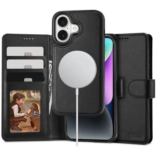 Калъф Tech-Protect Wallet MagSafe с портфейл за iPhone 16