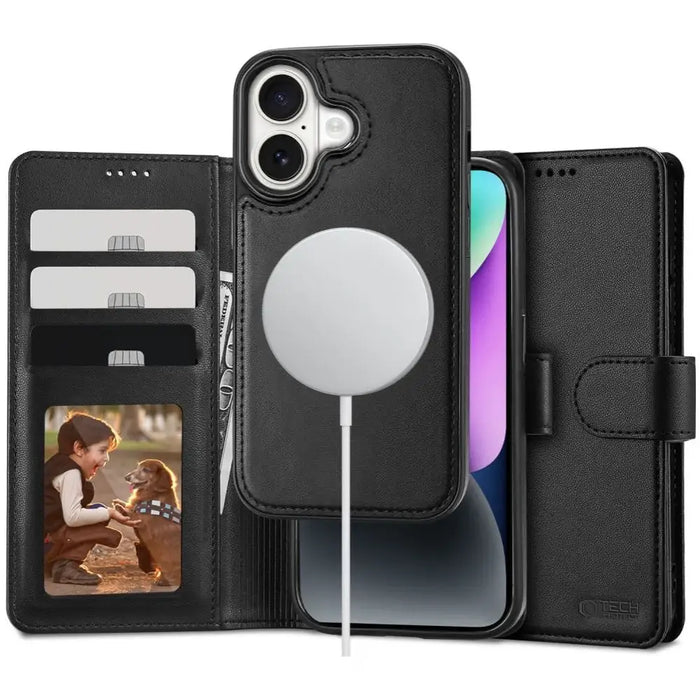 Калъф Tech-Protect Wallet MagSafe с портфейл за iPhone 16