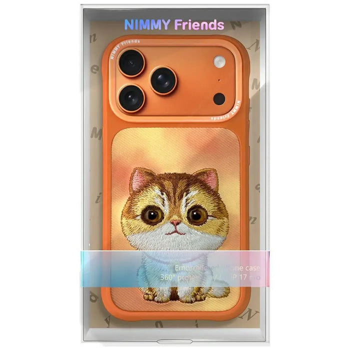 Калъф Nimmy Big Eyed Pet 2.0 с котка за iPhone 17 Pro Max