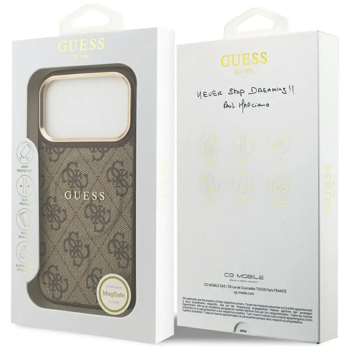 Калъф Guess 4G PU Classic Logo MagSafe за iPhone 17 Pro