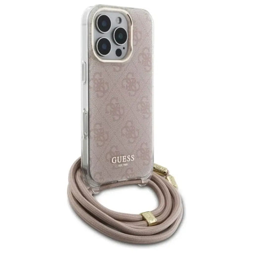 Калъф Guess Crossbody Cord 4G Print Case с шнур за iPhone