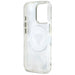Калъф Guess Glitter Flowers Triangle Buttons MagSafe Case