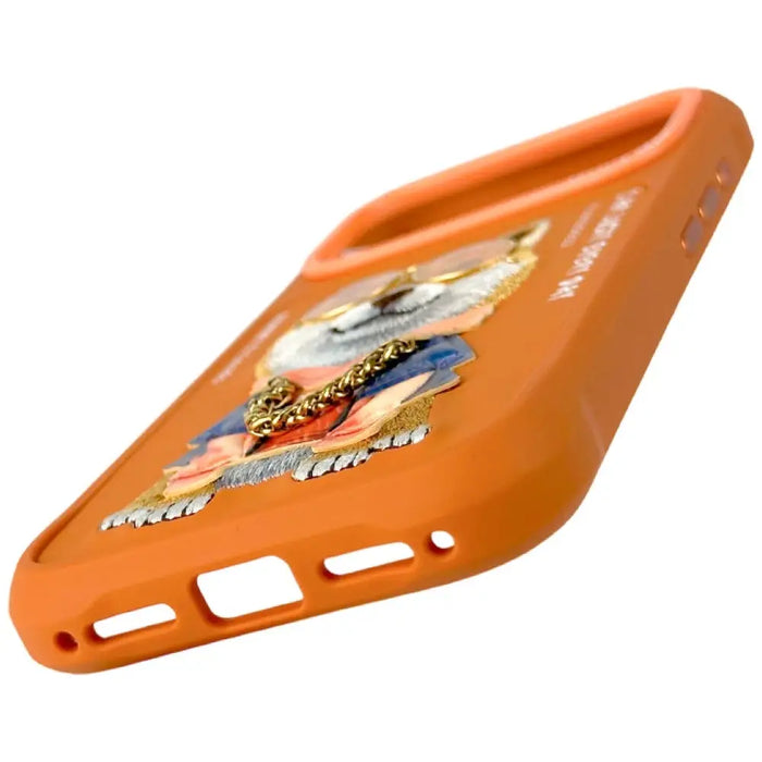 Калъф Nimmy Glasses Cool Dog за iPhone 17 Pro Max - оранжев