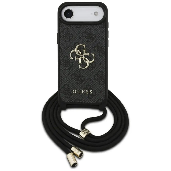 Калъф Guess 4G с голямо лого и кабел през рамо за iPhone