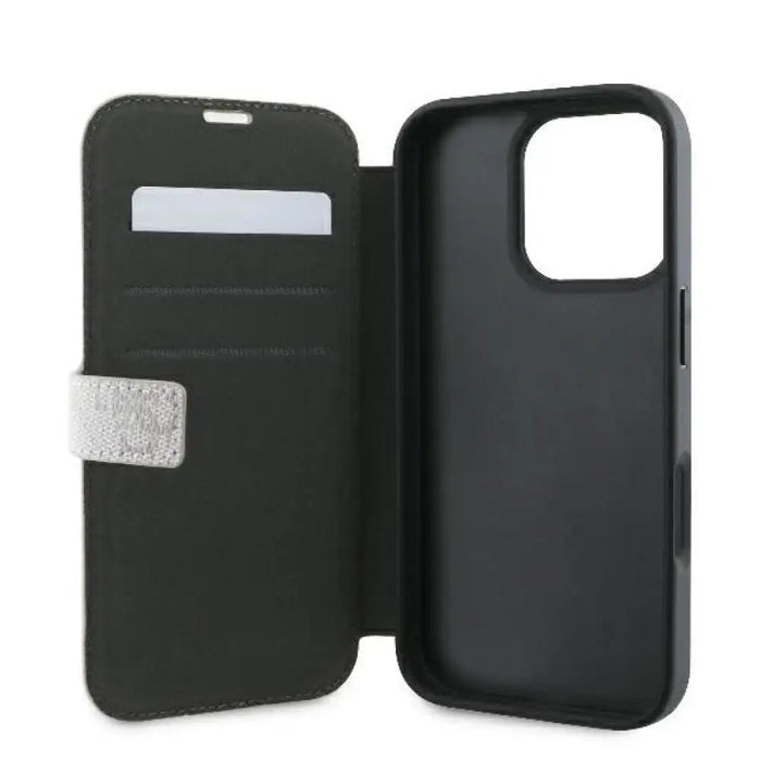 Калъф Guess 4G с метално лого за iPhone 16 Pro - розов