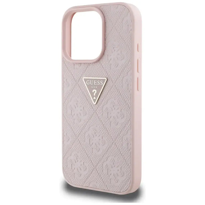 Калъф Guess Hot Stamp 4G Pattern Triangle Metal Logo iPhone