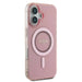 Калъф Guess IML Rhinestones MagSafe за iPhone 16 - розов