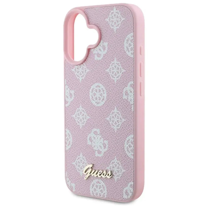 Калъф Guess Peony Script Logo MagSafe за iPhone 16 Plus