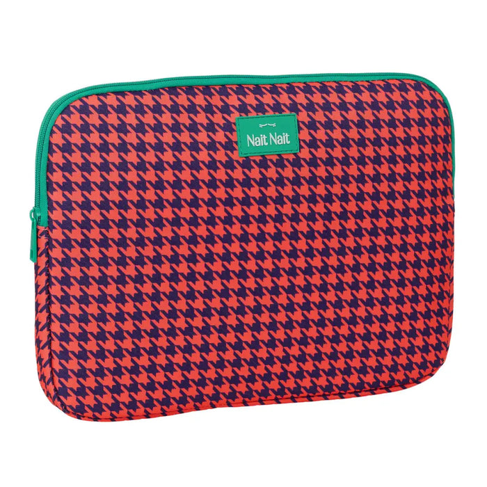 Калъф за каптоп Nait Nait Pata de gallo coral Корал 34 x 25