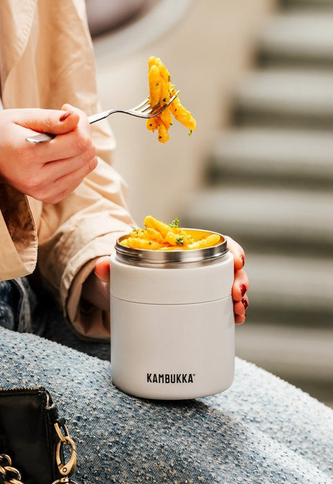Термос за вечеря Kambukka Bora 600 ml Chalk White (11-06013)