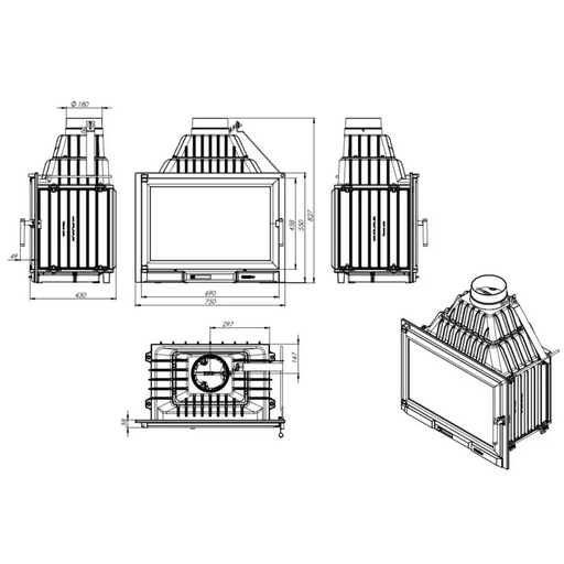 КАМЕРА NORDFLAM REMUS 16 KW С КЛАПА
