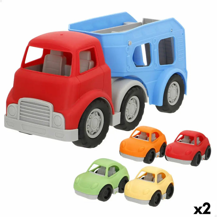 Камион Автомобилен Транспорт PlayGo 34 X 18 X 13 CM (2 броя)