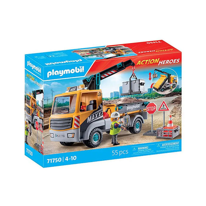 Камион с Кран Playmobil 71750 Син