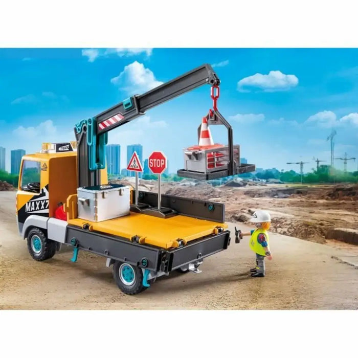 Камион с Кран Playmobil 71750 Син