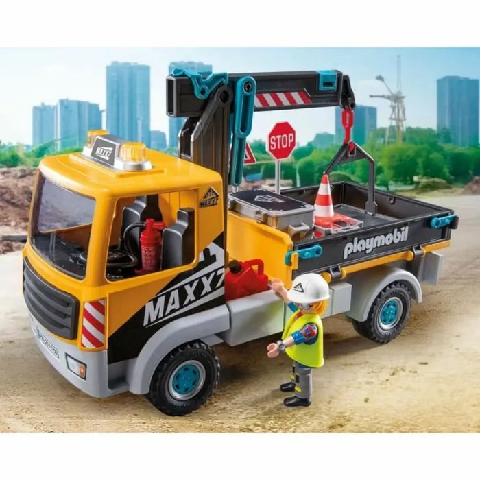 Камион с Кран Playmobil 71750 Син