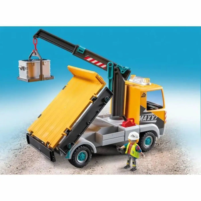 Камион с Кран Playmobil 71750 Син
