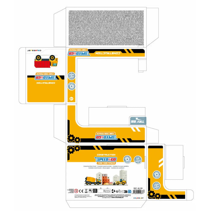 Камион за обществени работи Speed & Go 14,5 x 9 x 7,5 cm (6