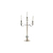 Канделабър DKD Home Decor 30 x 12 x 46 cm Сребрист Алуминий