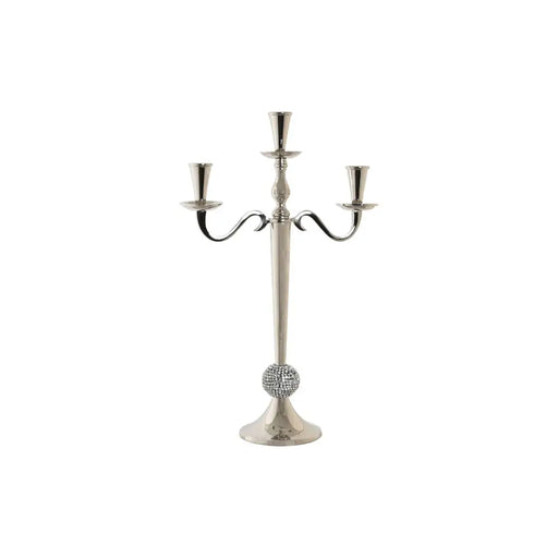 Канделабър DKD Home Decor 30 x 12 x 46 cm Сребрист Алуминий