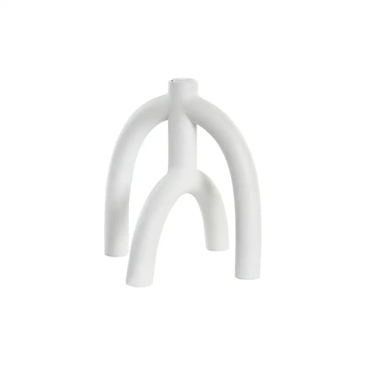 Канделабър DKD Home Decor Scandi 21,5 x 21,5 x 23 cm Бял