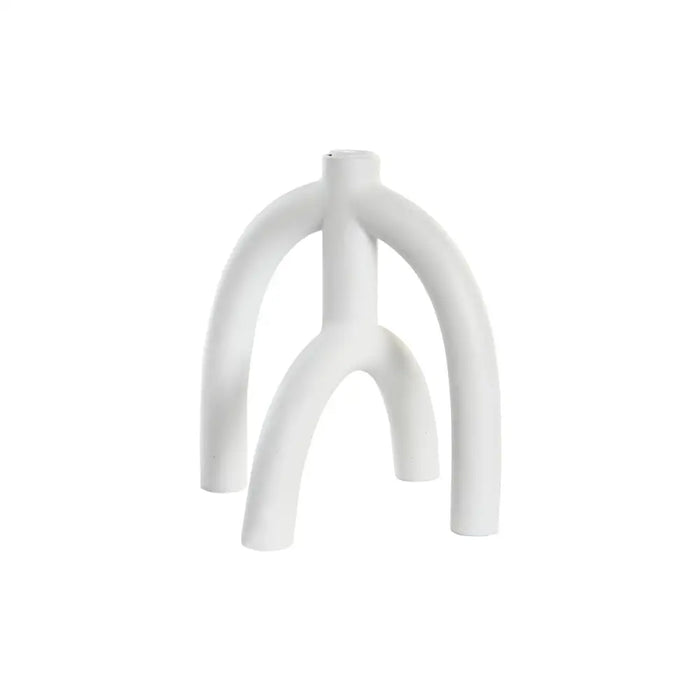 Канделабър DKD Home Decor Scandi 21,5 x 21,5 x 23 cm Бял