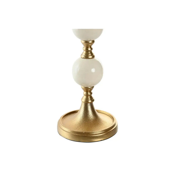 Канделабър Home ESPRIT Бял Златен Алуминий Модерен 15 x 15