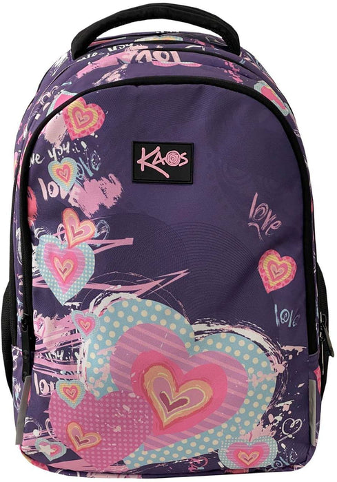 Ученическа раница Kaos 2 в 1 - In Love, с 4 отделения