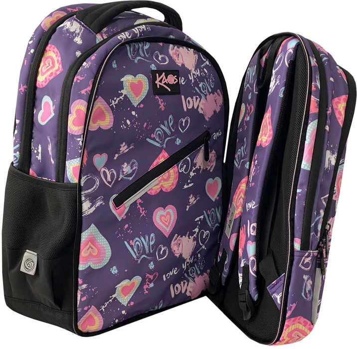 Ученическа раница Kaos 2 в 1 - In Love, с 4 отделения