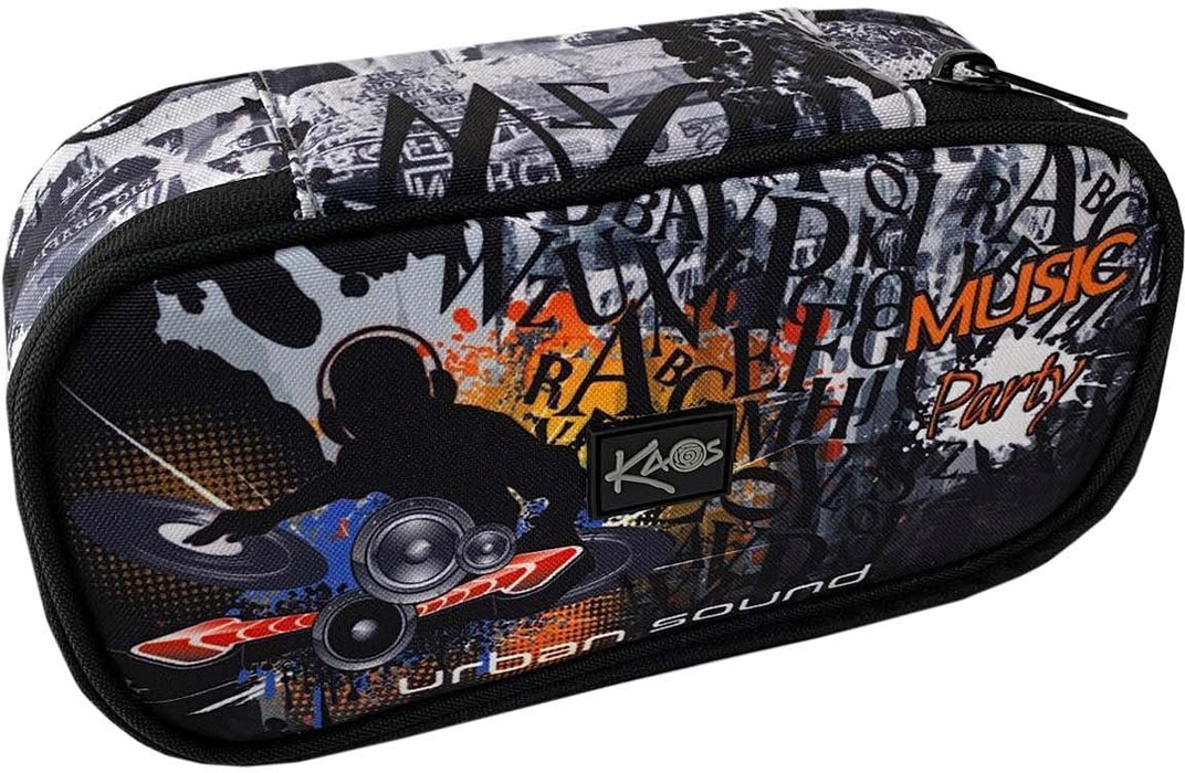 Елипсовиден ученически несесер Kaos Maxi - Urban Sound