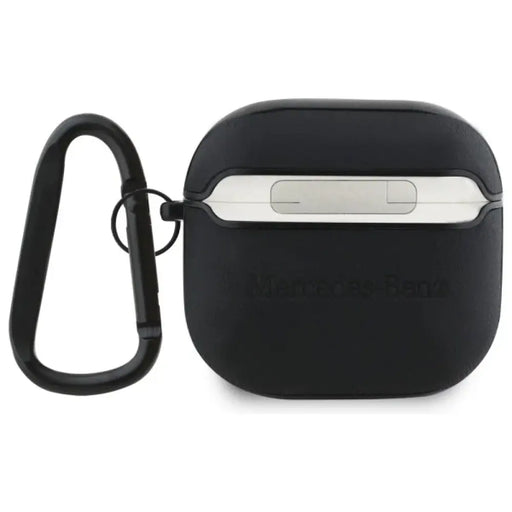 Капак на Mercedes MEA4CSLBK AirPods 4 черно/черно кожено