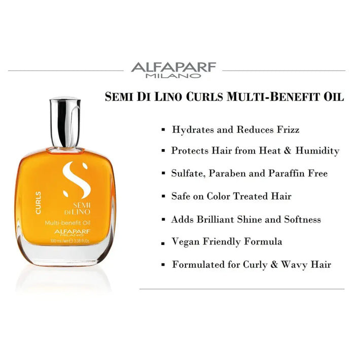 Капилярно Масло Alfaparf Milano Semi Di Lino Curls 100 ml