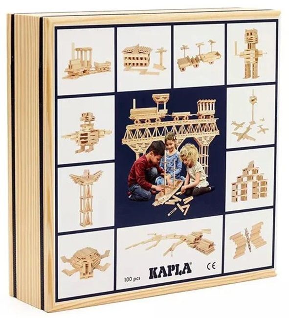 Дървен конструктор Kapla - 100 части