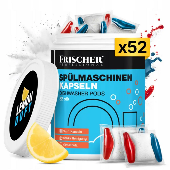 Капсули Frischer 3 в 1 за съдомиялна 52 броя