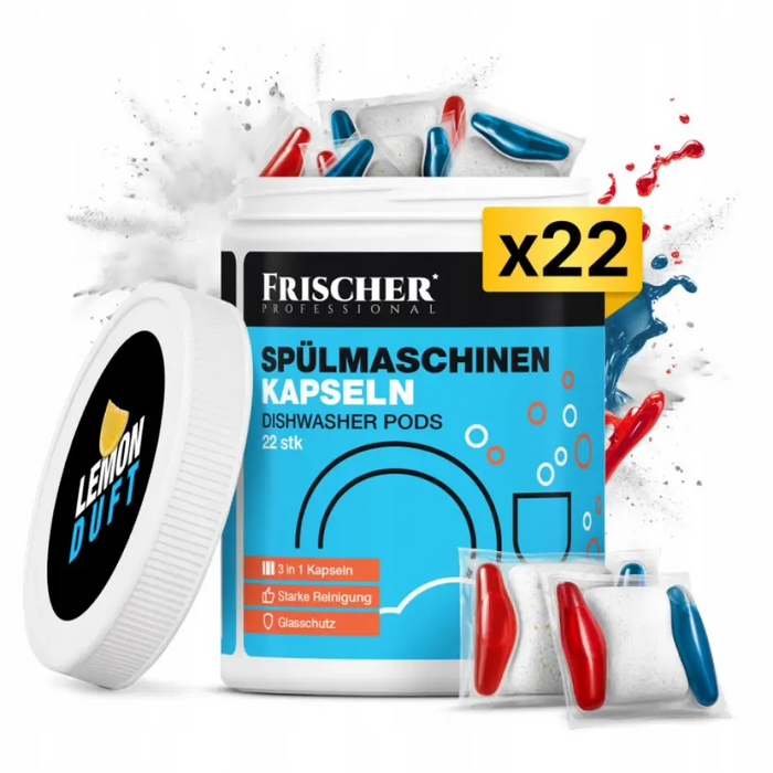 Капсули Frischer 3 в 1 за съдомиялна 22 бр