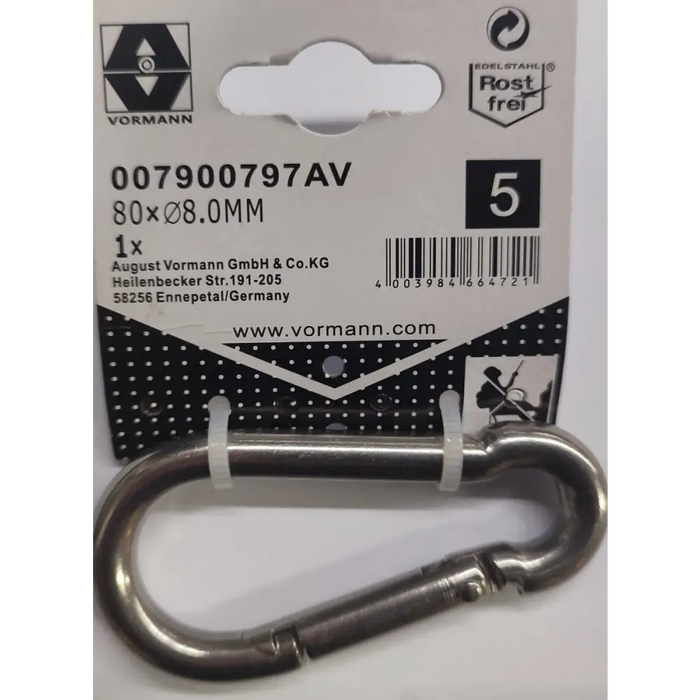 КАРАБИНА НЕРЪЖ СТОМ VRN 8MM 80X11.5/7.5