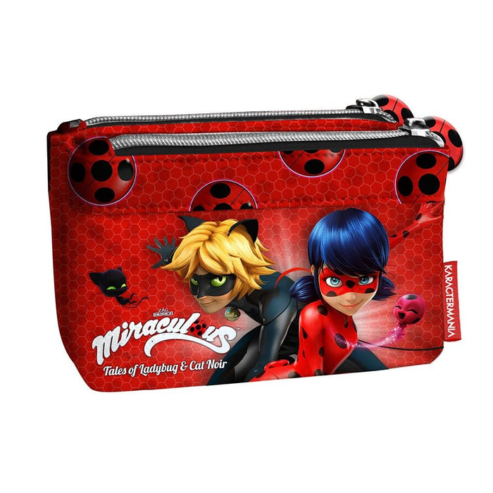 Портмоне с два ципа Karactermania - Ladybug
