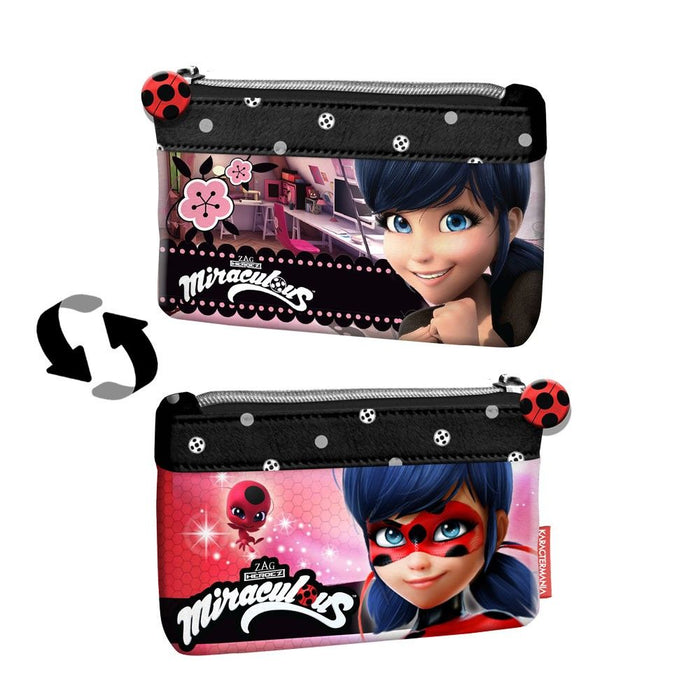 Двулицево портмоне с един цип Karactermania - Ladybug