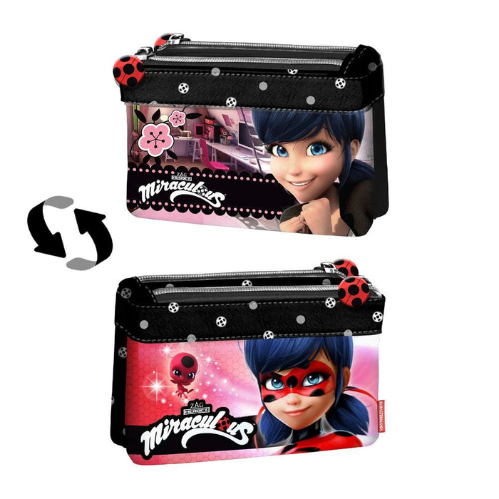Двулицево портмоне с два ципа Karactermania - Ladybug