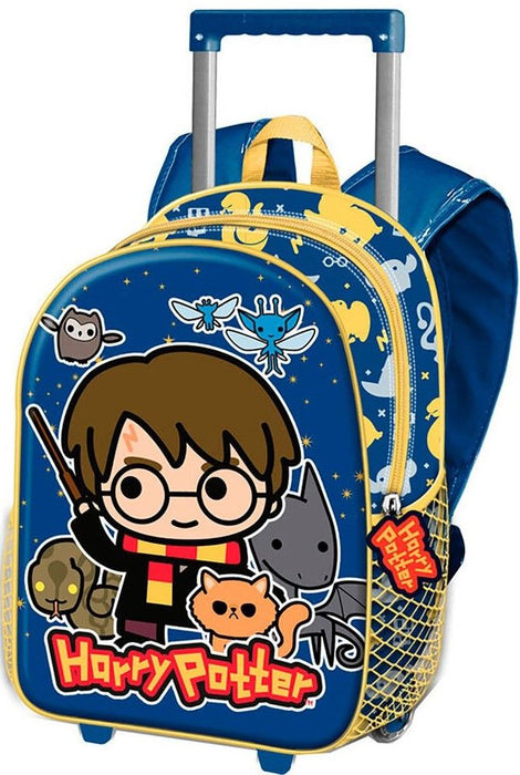 Раница за детска градина с колелца Karactermania Harry Potter - 3D