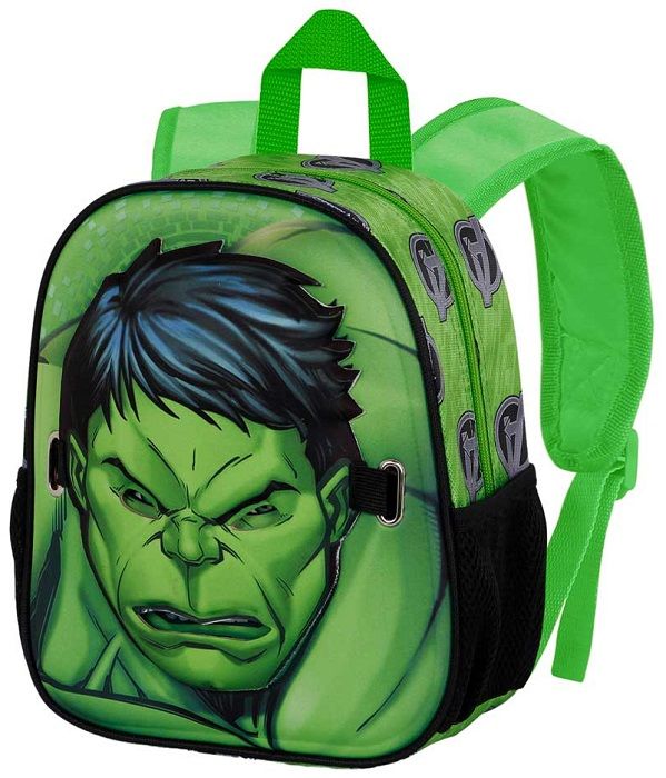 Раница за детска градина Karactermania Hulk - Green Streng, 3D, с маска