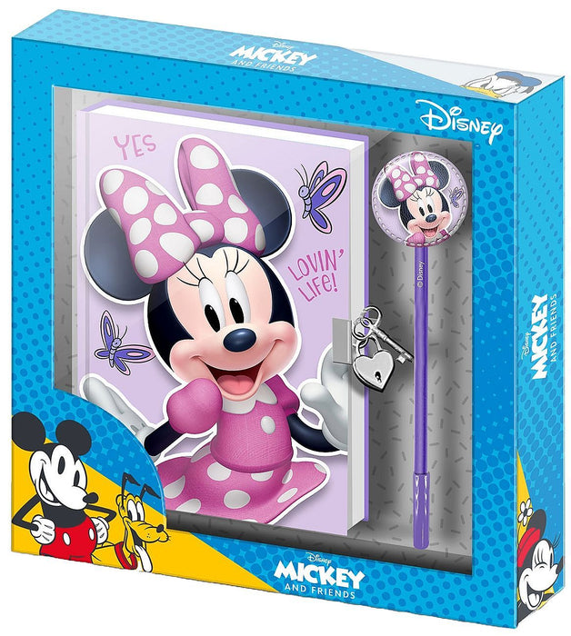 Таен дневник с химикалка Karactermania Minnie - Butterflies