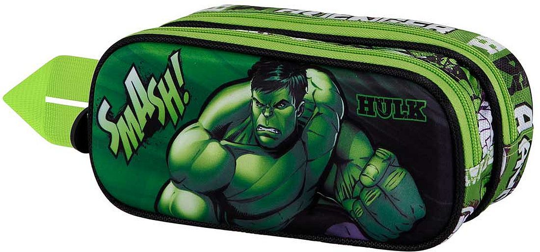 Ученически 3D несесер Karactermania Hulk - Superhuman, 2 ципа