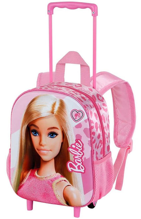 Раница за детска градина с колелца Karactermania Barbie - Fashion, 3D
