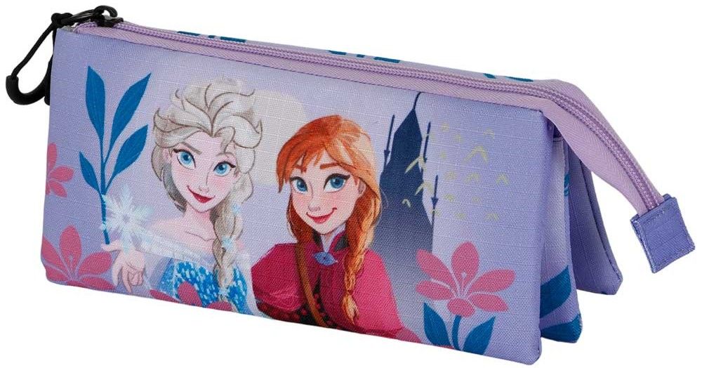 Троен несесер Karactermania Frozen - Elsa & Anna, 1 цип