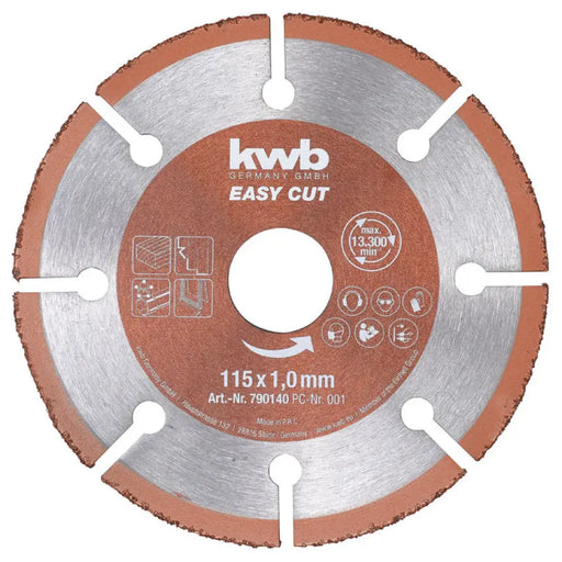 КАРБИДЕН ДИСК ЗА РЯЗАНЕ KWB 115x1x22.23